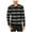 Black - deepblack, variant on I-N-C Mens Chunky Striped Pullover Sweater, Black, X-Large