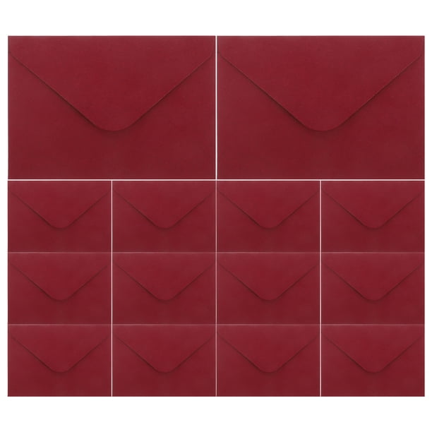GOOHOCHY 100 sobres de invitación en blanco: sobres lisos para invitaciones de boda, tarjetas de felicitación, tarjetas de visita y monedas. Papelería decorativa vintage.