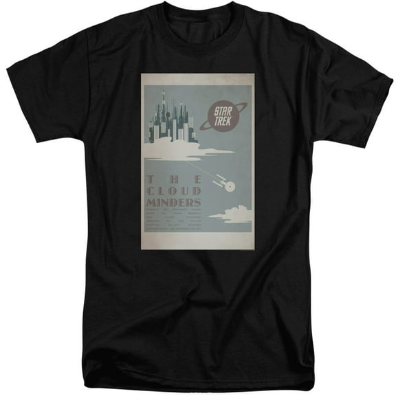 Star Trek Tos Episode 76 Adult Tall T-Shirt 18/1 T-Shirt Black