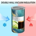 thumbnail image 2 of 20oz Coffee Tumblers Teal Marble Gold Wave Pattern Stainless Steel Vacuum Insulated Travel Tumbler Coffee Cups Mug with Lid and Straw with Cleaning Brush for Cold & Hot Drinks, 2 of 5