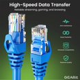 thumbnail image 3 of Cable Ethernet GEARit Cat6, paquete de 50, 46 cm, azul, 3 of 8