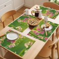 thumbnail image 5 of Placemat Set of 4 Lily Of The Valley Placemats for Dining Table Dewdrop Sunlight Washable Table Mats for Kitchen and Party Decor Indoor & Outdoor Use, 5 of 8
