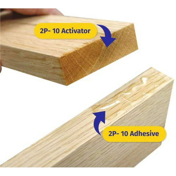 FastCap 2P-10 - Medium – High Performance Super Glue - CA (Cyanoacrylate Adhesive) -10 oz/283g. Perfect for General Purpose Projects. 2-Part Adhesive. Activator Sold Separately (1-Bottle)