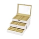 thumbnail image 5 of Organizador de gafas de sol, caja de almacenamiento para tocador, escritorio y hogar. Blanco, 5 of 9
