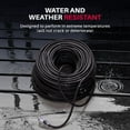 25ft Power Outdoor Extension Cord & Indoor - Waterproof Electric Drop Cord Cable - 3 Prong SJTW, 16 Gauge, 13 AMP, 125 Volts, 1625 Watts, 16/3 by LifeSupplyUSA - Black (1 Pack)