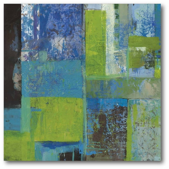 Tealscape I Gallery-Wrapped Canvas Wall Art, 16x16