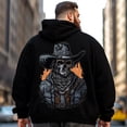 thumbnail image 2 of Big and Tall Men Hoodie Plus Size Hooded Sweatshirt Fleece Pullover 4XLT H2 5KPC G14, 2 of 8