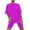 Purple, variant on Jamicy Womens Loungewear Fashion Printed Round Neck Summer Short Sleeve Top with Shorts Casual Woemn's Pajamas Set Plus Size Home Wear
