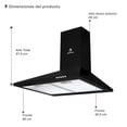 thumbnail image 5 of Tricombo SUPRA Campana de pared tipo moño color negra parrilla de inducción de dos quemadores parrilla de gas empotrable, 5 of 5