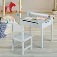 thumbnail image 4 of Costway Toddler Craft Table & Chair Set Kids Art Crafts Table with Paper Roll Holder Grey, 4 of 10