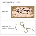 thumbnail image 4 of Welcome to Our Home Decorative Wood Sign Home Decor Wood Sign Plaque Hanging Heart Wall Art Wood Board Door Sign for Yard Home Kitchen Front Door Patio Decoration, 4 of 9
