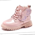 thumbnail image 5 of LvhaoGJOB Girls' Ankle Boots for Snow Play - Lace-Up Design, Side Zipper, 5 of 9