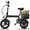 BLACK-Official Upgraded, variant on BroPath Electric Bike for Adults, Ebike, Electric Bicycle with 432WH Battery,14" Folding Ebike, 18MPH,20+ Miles(MAX),500W Motor,Multi-Shock Absorbers,UL2849,Commuting Mini E Bikes