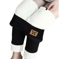 thumbnail image 3 of Leggings Para Mujer, Mallas Con Forro Polar, Pantalones Ajustados Elásticos de Cintura Alta, Pantalones Ajustados Cálidos de Invierno, Pantalones de Cachemira de Lana de Terciopelo Grueso Odeerbi  ODB176902, 3 of 8