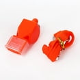thumbnail image 4 of CSChome High Decibels Whistle Referee Whistle Set - 2Pcs, Mouthguard, Lanyard, Loud Sound, Professional Outdoor Training Whistle, 4 of 7