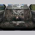 thumbnail image 5 of Jiueut Deer Wood American Flag Pattern Car Seat Covers Full Set, Anti-Slip Car Front and Split Rear Bench Soft Auto Accessories Non-fading Car Interior Decoration for Women Men, 5 of 7