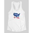 thumbnail image 3 of Party Of The 4Th Of July Racerback Tank Women -Image by Shutterstock, Female XX-Large, 3 of 4