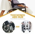 thumbnail image 3 of LOLIPPYY 2Pcs Practical Wheel Replacement for Wheelchair Daily Use Black Rubber, 3 of 8