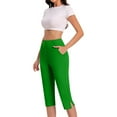 thumbnail image 6 of amlbb Dressy Capri Pants for Women Plus Size High Waist Stretch Womens Golf Capris Pants for Summer with Pockets Work Casual Save to 65% off!, 6 of 7