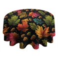 thumbnail image 4 of Design Pattern Round Tablecloth 60 Inch – Waterproof Polyester Table Cover with Full Print Design, Wrinkle Resistant & Washable for Kitchen Dining Party Decor, 4 of 6