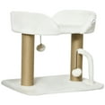 thumbnail image 1 of PawHut Cat Tower, Cat Tree Condo with Jute Scratching Posts, White, 1 of 10