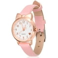 thumbnail image 1 of ColoMX Relojes decorativos relojes noctiluciente reloj de cuero correa de cuero niños reloj de cuarzo reloj de pulsera decoración, 1 of 7