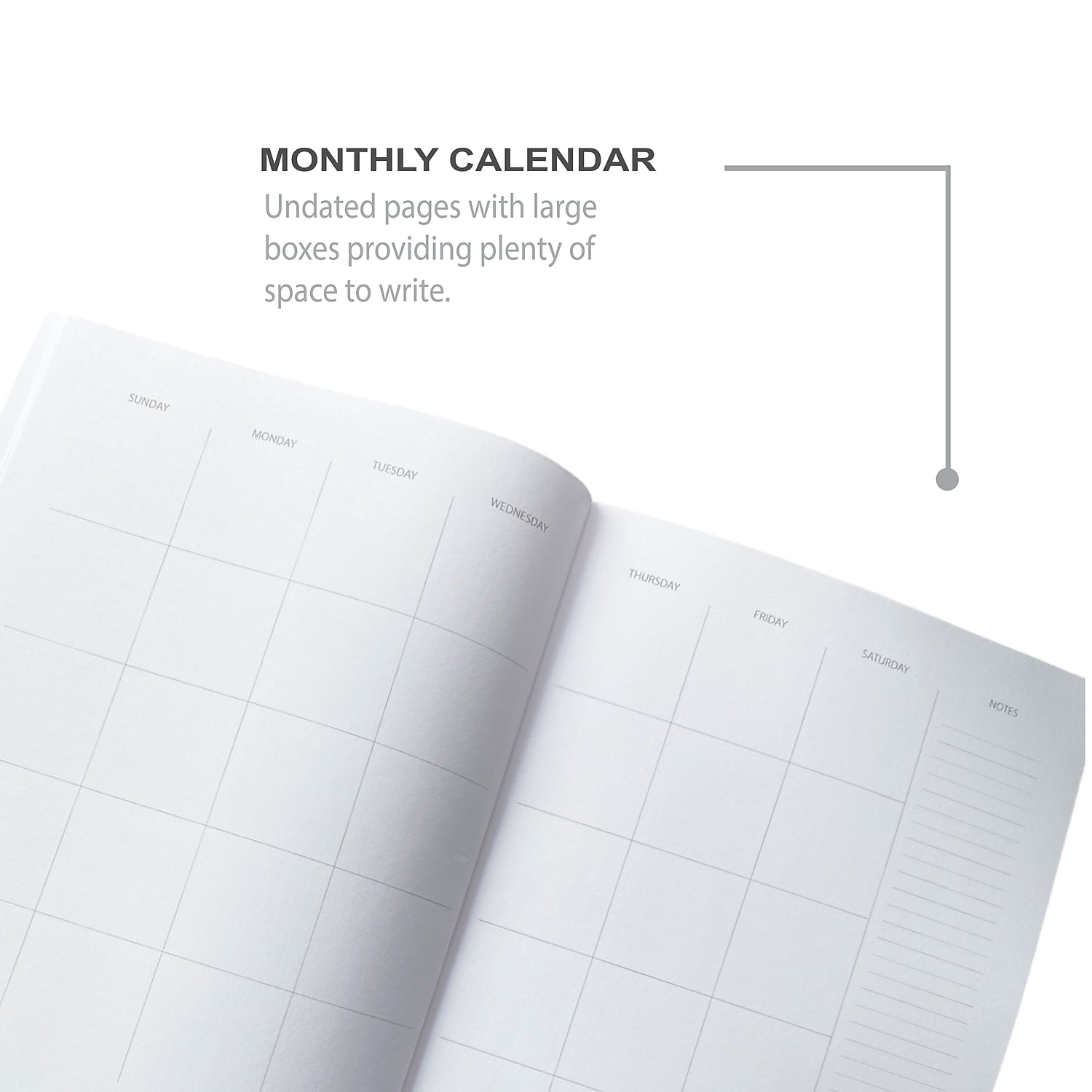 Kahootie Co. Kahootie Co Home & Work Weekly Planner 8.5" x 11" Gray Stripe (ITKHWGS)
