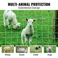 thumbnail image 4 of KFFKFF Electric Fence Netting, 35" H x 164' L, PE Net Fencing with Posts & Double-Spiked Stakes, Utility Portable Mesh for Goats, Sheep, Lambs, Deer, Hogs, Dogs, Used in Backyards, Farms, and Ranches, 4 of 9