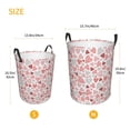 thumbnail image 5 of Balery Hand Drawn Hearts Round Laundry Basket with Handles Waterproof Freestanding Laundry Hamper for Clothes Toys in the Dorm and Family-Small, 5 of 8