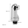 thumbnail image 5 of Suodoka G1/2 Chrome Pull‑Out Faucet Shower Head – Handheld Kitchen & Bathroom Replacement, Easy Tool‑Free Install, 3.54" Length, 1.57" Diameter, 5 of 8