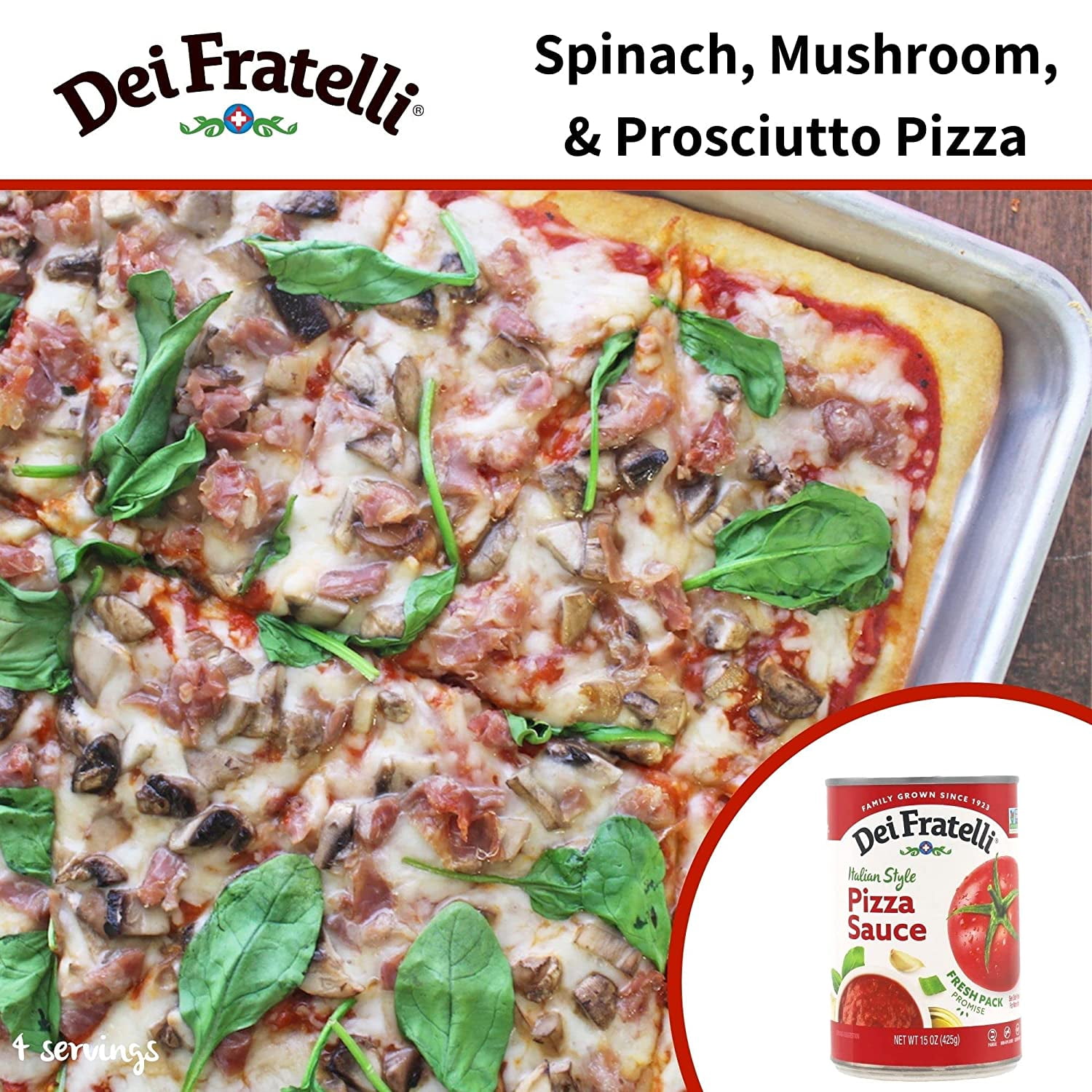 (2 pack) Dei Fratelli® Pizza Sauce 15 oz. Can