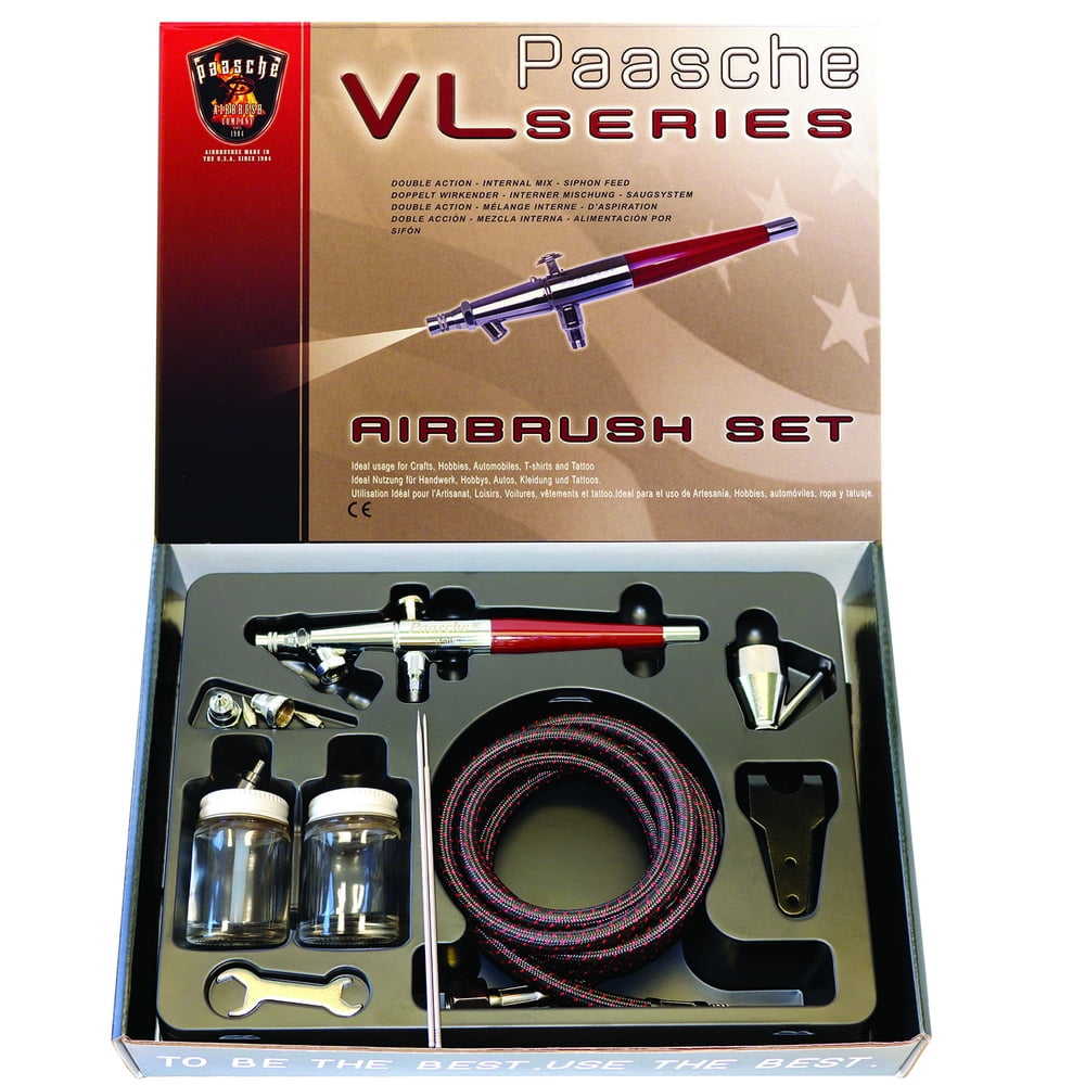 Paasche Airbrush Set with All Three Heads