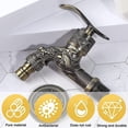 thumbnail image 2 of Outdoor Garden Faucet Antique Brass Faucet, Vintage Wall Mounted Faucet, Antique Copper Kitchen Bathroom Garden, Bronze, 10.5*10.8*7.3cm, 2 of 5