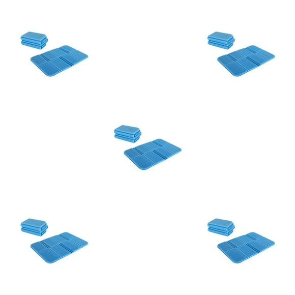 ZheElen Sitting Mat Foldable Picnic Seat Garden Beach Cushion Chair Travel Floor Backpacking Carrying Rest Seating Pad Blue 5Set
