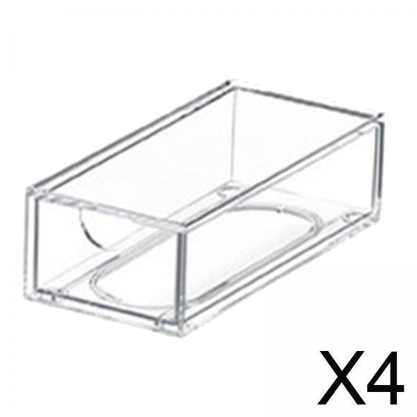Organizador de escritorio,Caja de almacenamiento de acrílico para guardar vasos a prueba de polvo,Organizador de escritorio transparente con soporte de exhibición,Estuche organizador de