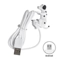 thumbnail image 1 of Seitruly Cable de datos Línea de carga de animales de dibujos animados Plegable Carga rápida Cable USB Decoración Regalo para niños, Reemplazo para Cables de audio/vídeo Blanco Androide, 1 of 1