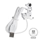 thumbnail image 1 of Seitruly Cable de datos Línea de carga de animales de dibujos animados Plegable Carga rápida Cable USB Decoración Regalo para niños, Reemplazo para Cables de audio/vídeo Blanco Androide, 1 of 1