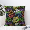 thumbnail image 6 of Rateoe Game Joysticks Pattern Throw Pillow Cover Premium Pillow Stuffer Sham Square for Decorative Cushion Bed Couch Sofa(Pillow insert not included), 6 of 8