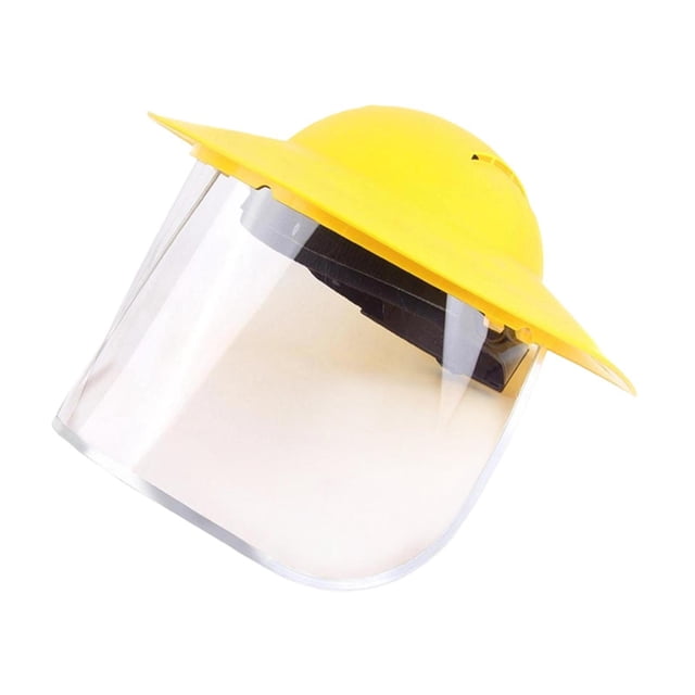 harayaa Chainsaw Face Face Protection Cover Replacement Protection Visor Adjustable for Yellow Clear
