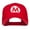 Red, variant on Mario Luigi Wario Waluigi Embroidered Cap - Purple OSFM