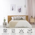 thumbnail image 5 of Ropa de cama, edredón moderno a cuadros en blanco y negro, 100% microfibra, edredón con fundas de almohada, 5 of 5