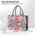 thumbnail image 3 of Large Capacity Tote Bag,Pioneer Flower Floral Print Pattern Handbag Fashion Luxury Tote Bag,15.7"x13"x 5.1" Inches,Laptop Compatible, 3 of 6