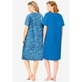 thumbnail image 2 of Dreams & Co. Plus Size 2-Pack Short-Sleeve Sleepshirt, 2 of 5
