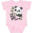 thumbnail image 3 of Inktastic My Great Aunt Loves Me Cute Panda Boys or Girls Baby Bodysuit, 3 of 5