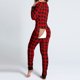 thumbnail image 4 of Mono de una pieza sexy Mchoice para mujer, pijama de una pieza con escote en V profundo, lencería abotonada, pijama funcional con solapa abotonada frontal para adultos, para Halloween y Navidad., 4 of 4