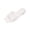 White, variant on Women's Dressy Casual Flat Sandals, Elegant Comfortable Slip-On Textured Upper Versatile Dressy Style Slides Black