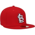 thumbnail image 3 of Men's New Era Red St. Louis Cardinals 2006 World Series Wool 59FIFTY Fitted Hat, 3 of 6