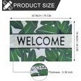 thumbnail image 3 of Door Mat, Welcome Mat 18x 30 Inch Front Door Mat Outdoors for Home Entrance Outdoors Mat for Outside Entry Way Doormat Entry Rugs, Heavy Duty Non Slip Rubber Back Low Profile, Green Leaves, 3 of 6