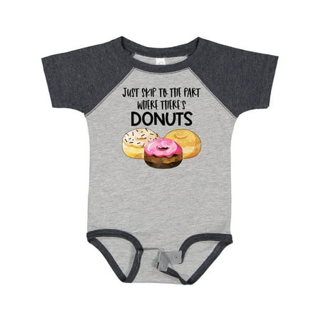 

Inktastic Just Skip to the Part Where There s Donuts Gift Baby Boy or Baby Girl Bodysuit