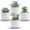 4, variant on 2 Pack in Striped Ceramic Pots for Shelf Decor | Sturdy cement ceramic planters, realistic small ,no watering for bathroom office desk decor,-friendly